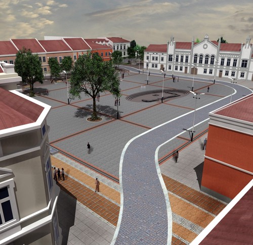 projekty - przestrzen-publiczna - plac - SANOK Rynek